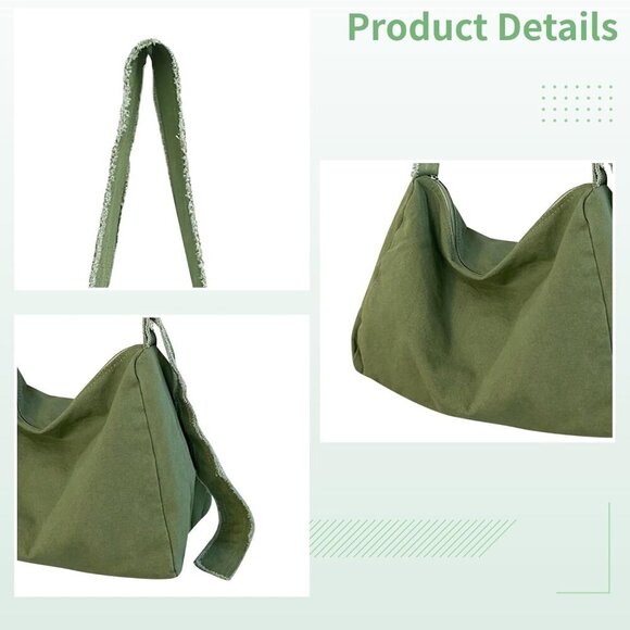Durable Canvas Tote Messenger Bag: Perfect Graduation Gift for Style Seekers - Picture 3 of 5